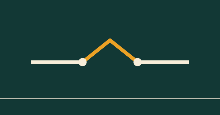 A broken line rejoined by a dawn gold arc: the repair after the rupture.