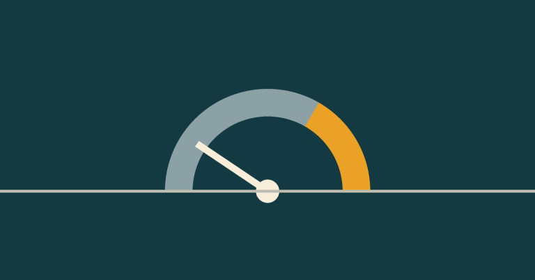 A pressure gauge with the needle low and the top of the scale marked in dawn gold.